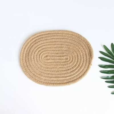 Oval shape jute placemat manufacturer India